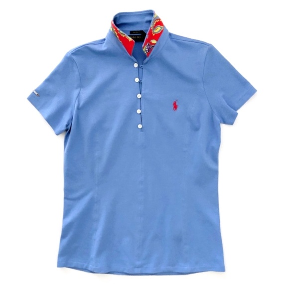 womens blue ralph lauren shirt